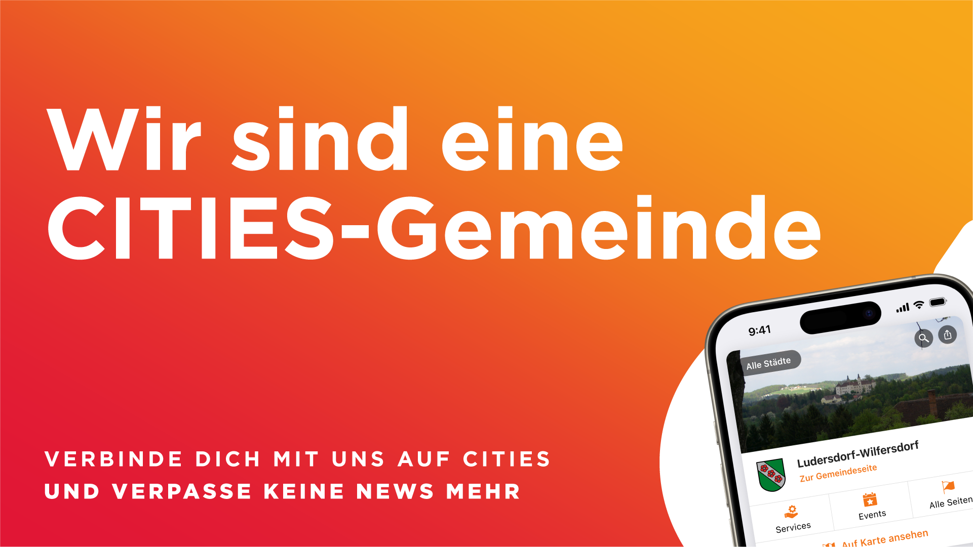 Ludersdor-Wilfersdorf verwendet die CITIES-Gemeindeapp