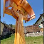 neues Kreuz beim Dorfplatz in Wilfersdorf