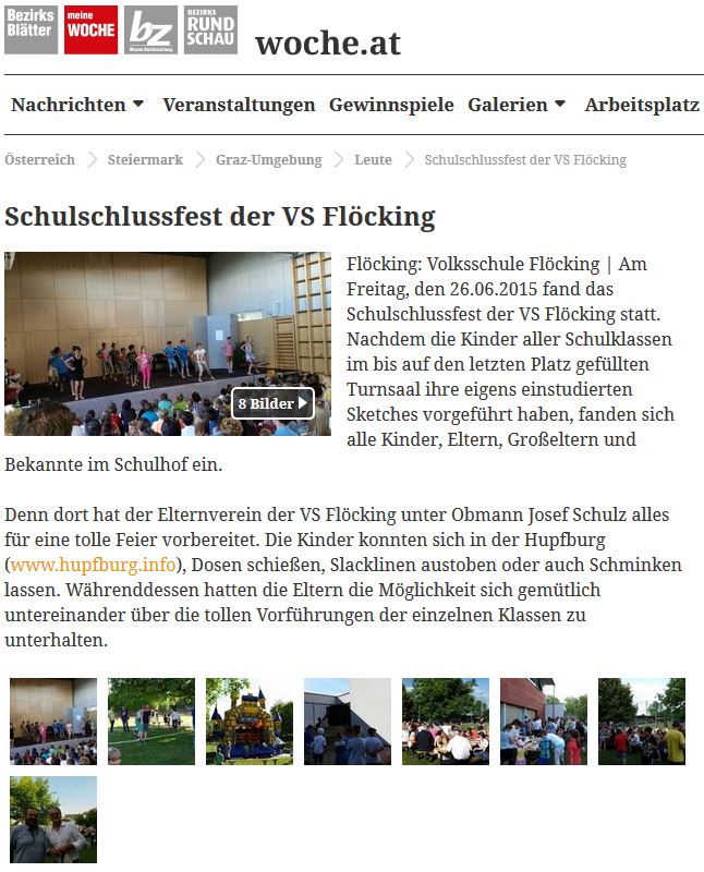 Schulschlussfest - woche online - 26.06.2015